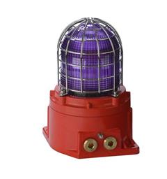 Ex-LED Beacon GNExB2 LD2 115vAC MAGENTA LED 1-2Hz GRP/316 IP66 Ex-db-IIC-Gb-T6